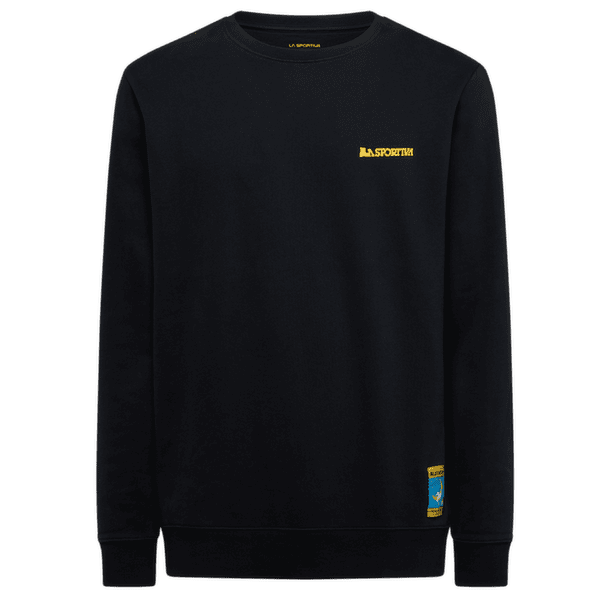 Hanorac La Sportiva CLIMBING ON THE MOON Sweatshirt Men Nero/Giallo