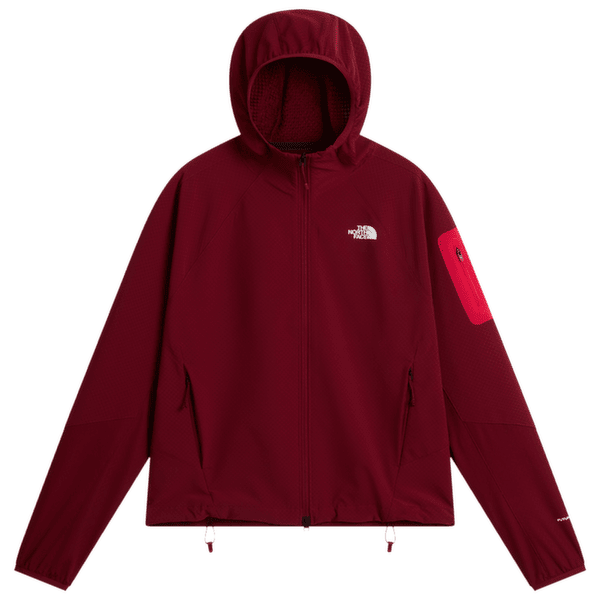 Jachetă The North Face Tek Approach Futurefleece Hooded Jacket Women RGW BURGUNDY CRUSH/LALI GURAN