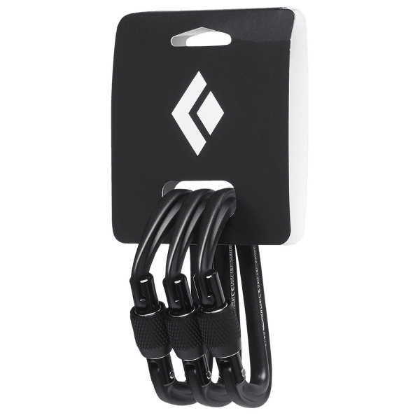 Carabină Black Diamond HOTFORGE SCREWGATE 3 PACK Black