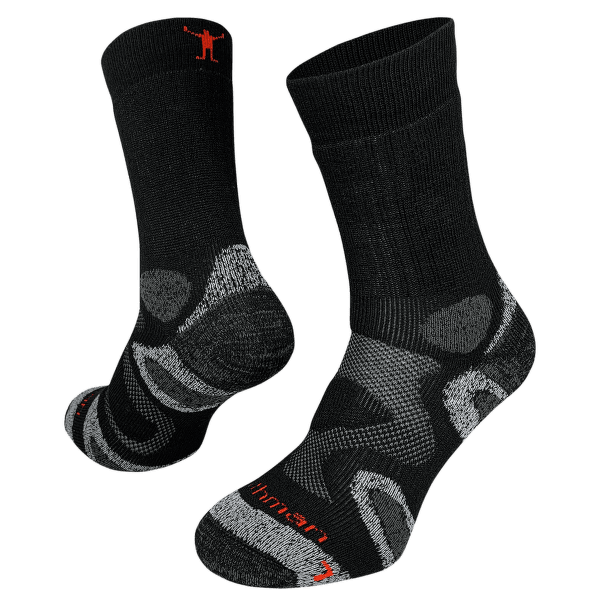 Șosete Northman Trekking Mid Merino Crew (TMMC) Černá/Šedá
