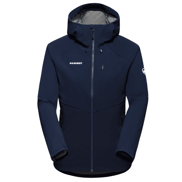 Jachetă Mammut Ultimate Comfort SO Hooded Jacket Women marine 5118