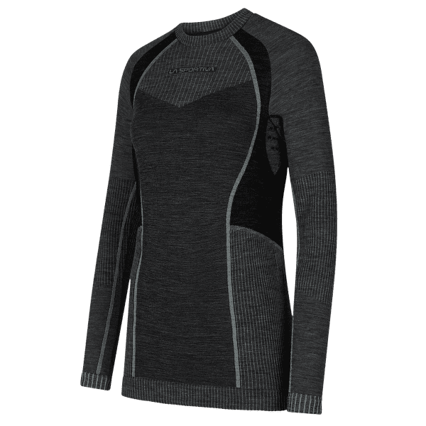 Tricou cu mânecă lungă La Sportiva WOOL70 TECH LONGSLEEVE Women Carbon/Cloud