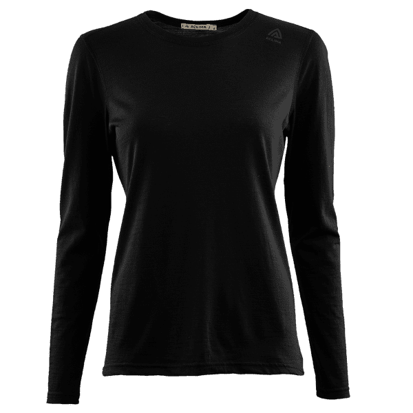 Tricou cu mânecă lungă Aclima LightWool Undershirt Long Sleeve Women Jet Black