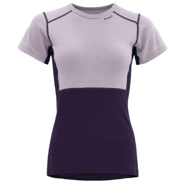 Tricou cu mânecă scurtă Devold Lauparen Merino 190 T-Shirt Women 167B ORCHID/LILAC/INK