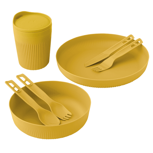 Set Sea to Summit Passage Dinnerware Set - [1P] [7 Piece] Arrowwood Yellow