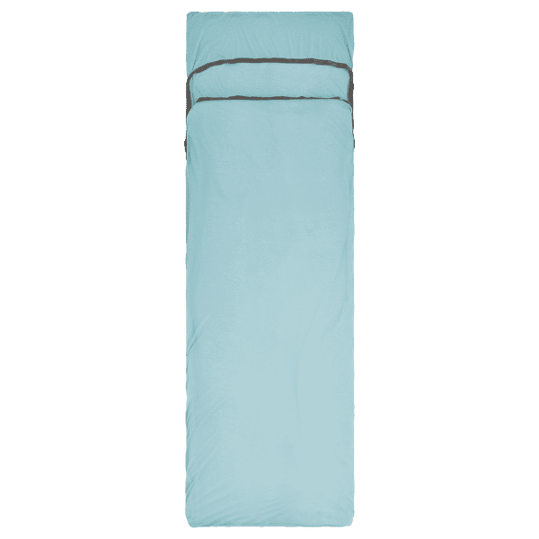 Inserție pentru sac de dormit Sea to Summit Comfort Blend Sleeping Bag Liner - Rectangular w/ Pillow Sleeve Aqua Sea Blue