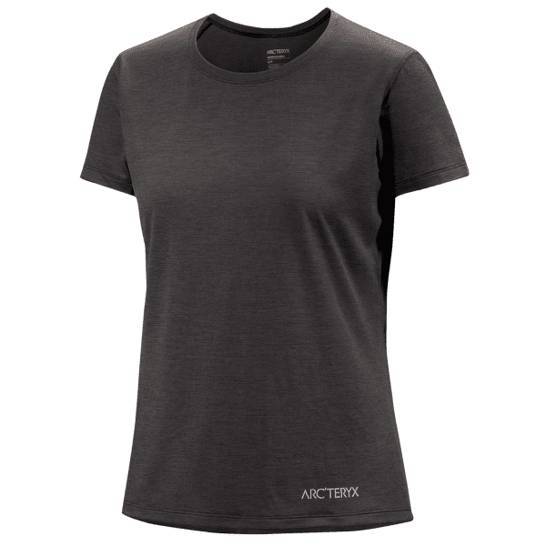 Tricou cu mânecă scurtă Arcteryx Taema Arc´Bird Crew SS Women Black Heather