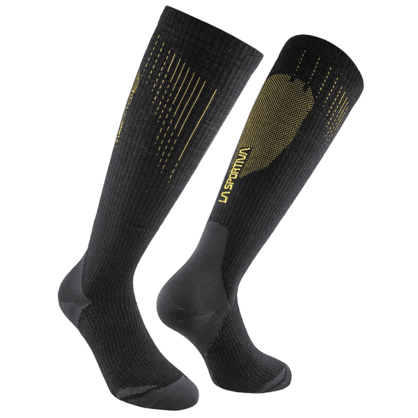 Șosete pentru genunchi La Sportiva WOOL TECH SOCKS Black/Yellow