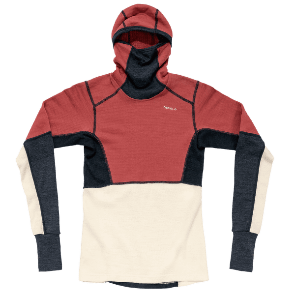 Tricou cu mânecă lungă Devold Expedition Arctic Pro Hoodie Women 753A  MARSALA