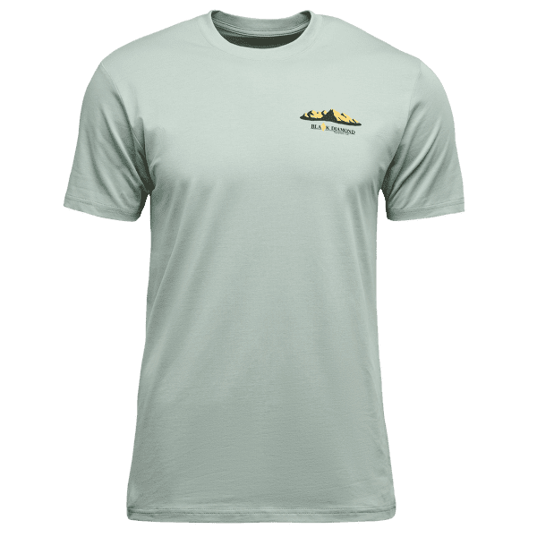Tricou cu mânecă scurtă Black Diamond Mountainscape SS Tee Men Agave