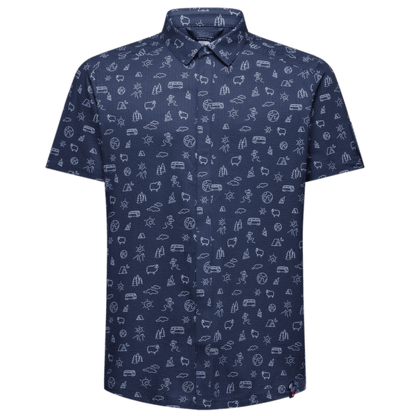 Cămașă cu mânecă scurtă La Sportiva MOVE TECH SHIRT Night Sky/Chalk