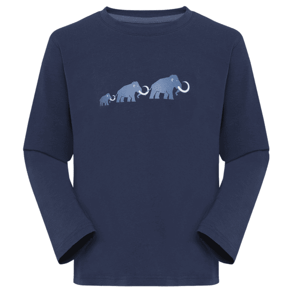 Tricou cu mânecă lungă Mammut MAMMUT CORE LONGSLEEVE KIDS LOGO marine 5118