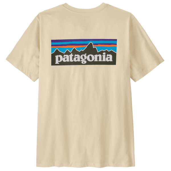 Tricou cu mânecă scurtă Patagonia P-6 Logo T-Shirt Men Undyed Natural