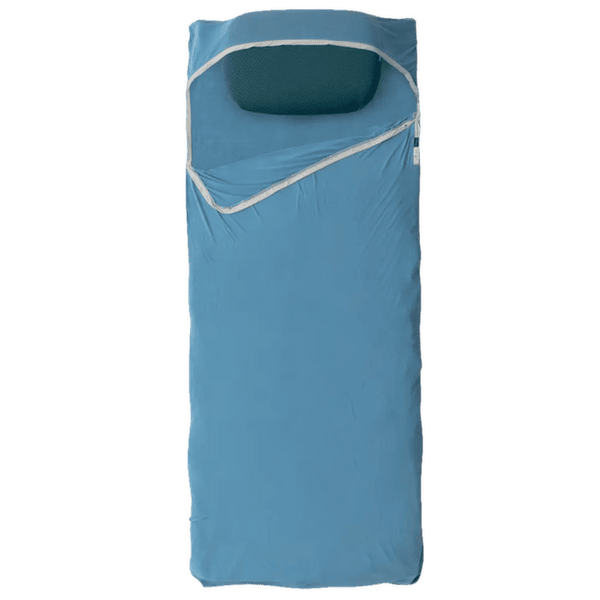 Inserție pentru sac de dormit Sea to Summit Breeze Lightweight Liner - Rectangular w/ Pillow Sleeve Cendre Blue