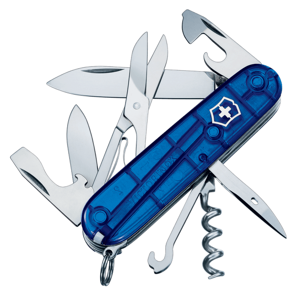 Cuțit Victorinox Climber 1.3703.T2 Blue Translucent