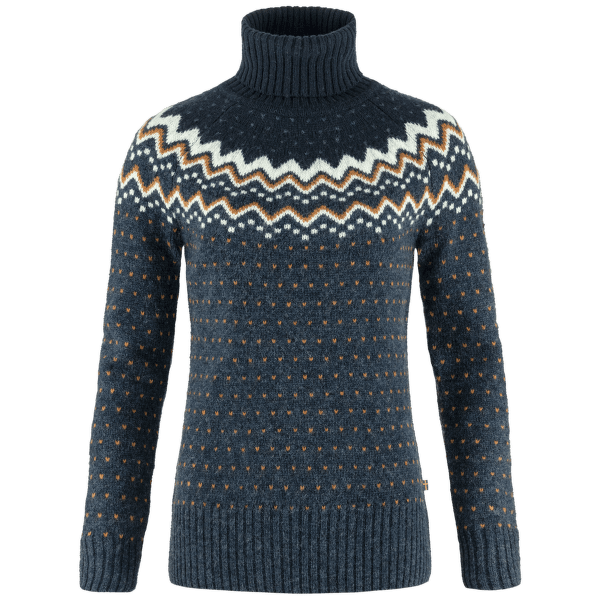 Pulover Fjällräven Övik Knit Roller Neck Women Navy-Dark Navy