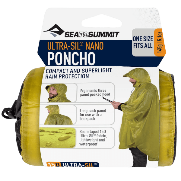 Poncho Sea to Summit 15D UltraSil™ Nano Poncho Lime (LI)