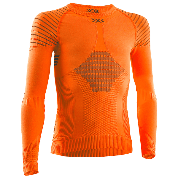 Tricou cu mânecă lungă X-Bionic Invent 4.0 Shirt Long Sleeve Junior SUNSET ORANGE/ANTHRACITE