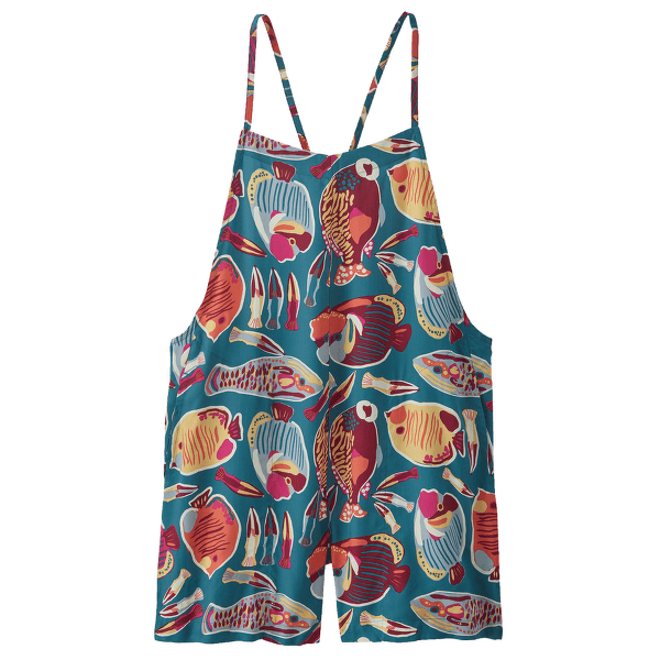 În general Patagonia Tidal Threads Romper Women Wrasse: Wetland Blue
