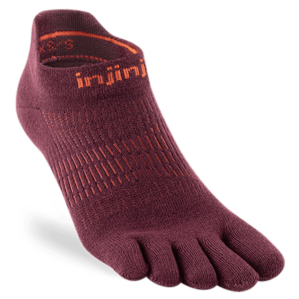 Șosete Injinji Run Lightweight No-Show Women MAHOGANY