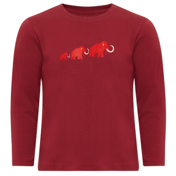 Tricou cu mânecă lungă Mammut MAMMUT CORE LONGSLEEVE KIDS LOGO 3818 dark mammut red