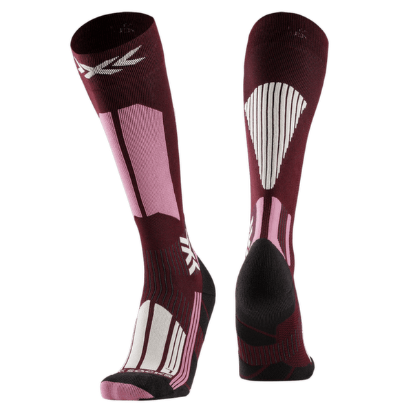 Șosete pentru genunchi X-Bionic X-SOCKS® SKI TOURING PERFORM OTC Women Deep Purple/Light Sand