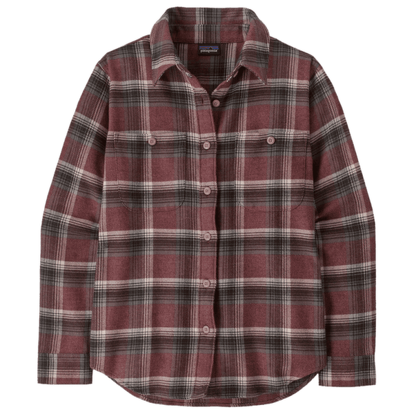 Cămașă cu mânecă lungă Patagonia FJORD FLANNEL SHIRT Women Cozy Cabin: Berry Fig