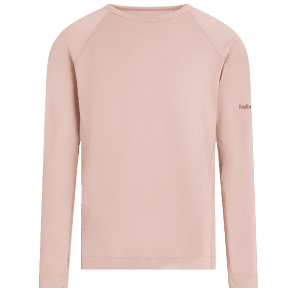 Tricou cu mânecă lungă Icebreaker Oasis LS Crewe Kids PINK QUARTZ