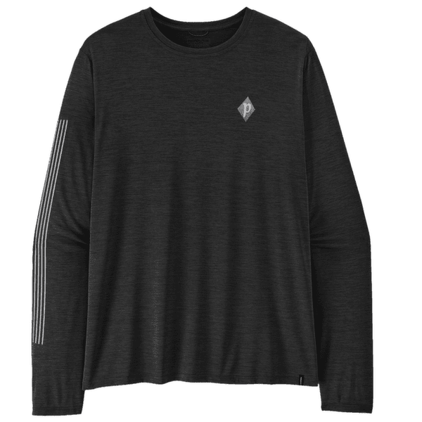 Tricou cu mânecă lungă Patagonia LONG-SLEEVED CAP COOL DAILY SHIRT - HUT TRIPPER Men Black
