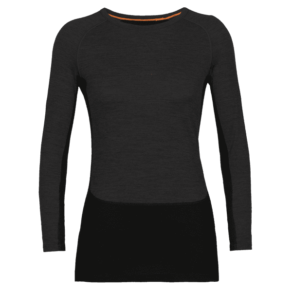 Tricou cu mânecă lungă Icebreaker 200 ZoneKnit LS Crewe Women JET HTHR/BLACK/METRO HTHR/CB