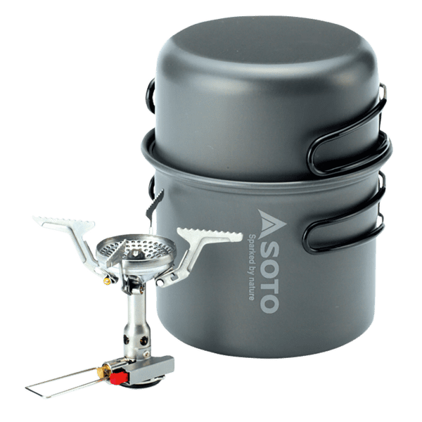 Aragaz Soto AMICUS w/ Stealth Igniter + Cook Set Combo