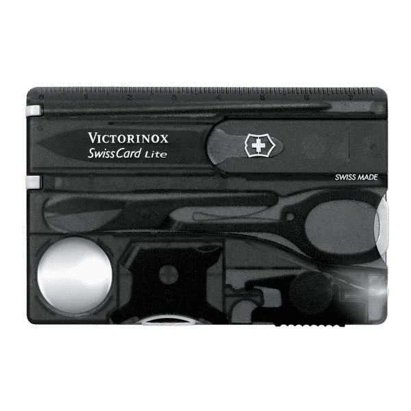 Cuțit Victorinox SwissCard Lite black translucent