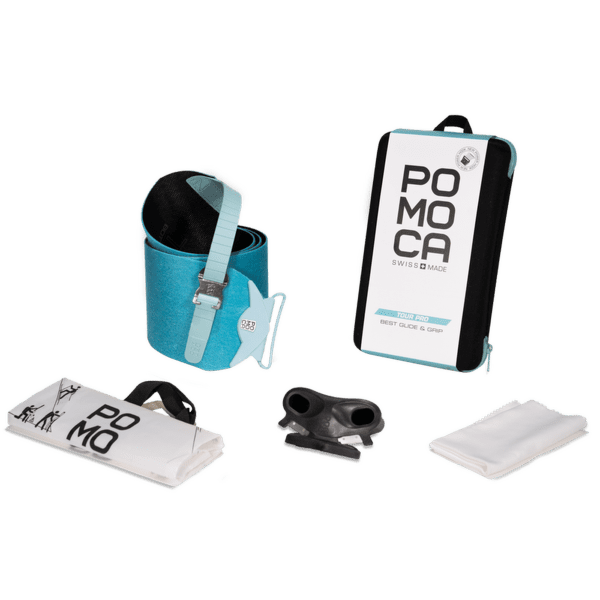 Curele Pomoca Tour Pro - ready2climb 100 mm TURQUOISE