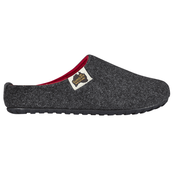 Papuci de casă Gumbies Outback Charcoal & Red Charcoal / Red