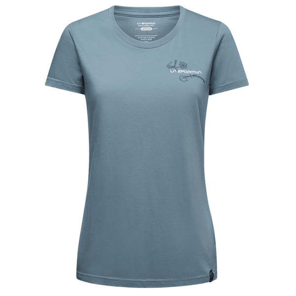 Tricou cu mânecă scurtă La Sportiva CLIMB FLOWER T-SHIRT Women Limestone/Night Sky