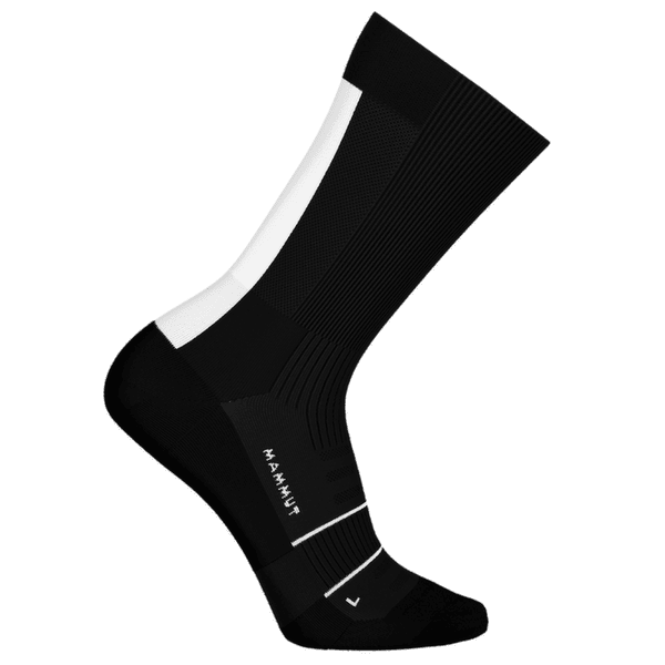 Șosete Mammut TRAIL RUNNING LIGHTWEIGHT MERINO CREW SOCKS black-white 0047