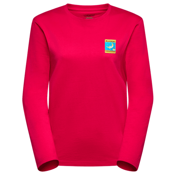 Tricou cu mânecă lungă La Sportiva MOON CLIMB LONG SLEEVE WOMEN Azalea/Redwood