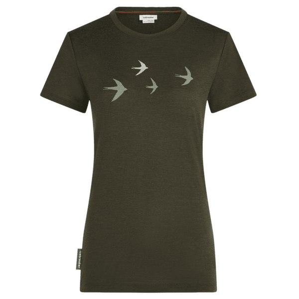 Tricou cu mânecă scurtă Icebreaker Merino 150 Tech Lite SS Tee Bird Transit Women DK LODEN