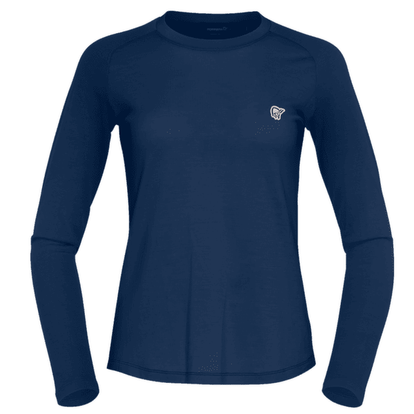 Tricou cu mânecă lungă Norrona femund pureUll Long Sleeve Women Indigo Night