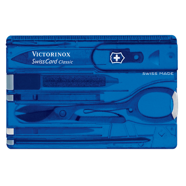 Cuțit Victorinox SwissCard (0.7122.T2) Sapphire Translucent