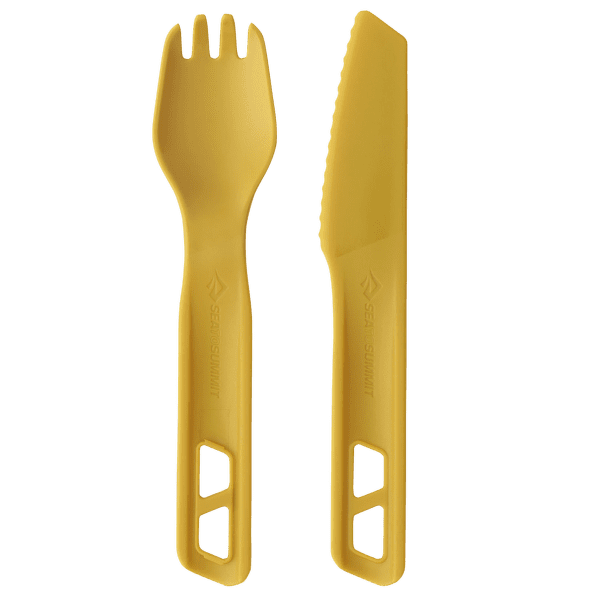 Tacâmuri Sea to Summit Passage Cutlery Set - [2 Piece] Arrowwood Yellow