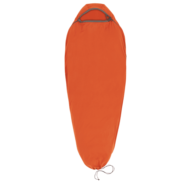 Inserție pentru sac de dormit Sea to Summit Reactor Fleece Sleeping Bag Liner - Mummy w/ Drawcord - Compact Picante Red