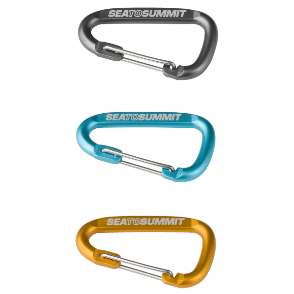 Carabină Sea to Summit Accessory Carabiner Set 3pcs Grey/Blue/Orange