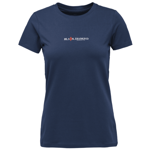 Tricou cu mânecă scurtă Black Diamond Heritage Wordmark SS Tee Women Indigo