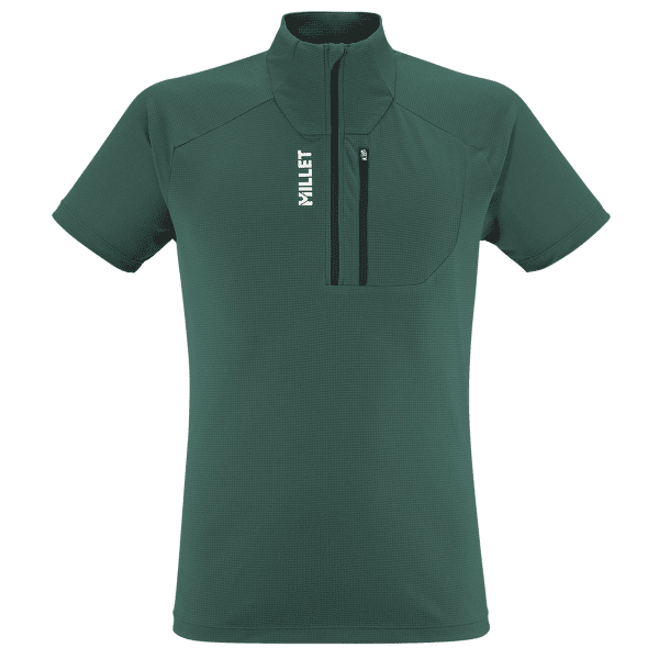 Tricou cu mânecă scurtă Millet Kamet TS Zip SS Men BOTTLE