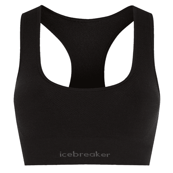 Sutien Icebreaker Merino Seamless Active Bra Women BLACK