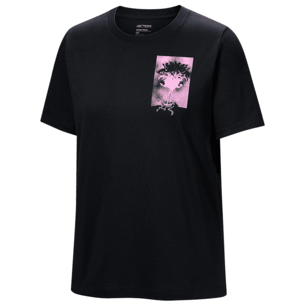Tricou cu mânecă scurtă Arcteryx Krag SL Cotton Superbloom Crew SS Women Black