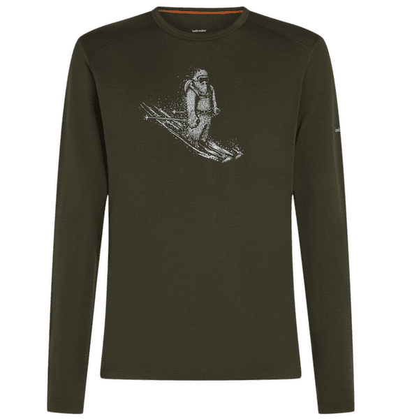 Tricou cu mânecă lungă Icebreaker Merino 200 Oasis LS Crewe Men DK LODEN