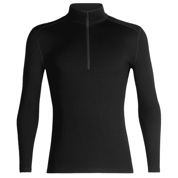 Tricou cu mânecă lungă Icebreaker Merino 260 Tech LS Half Zip Men Black
