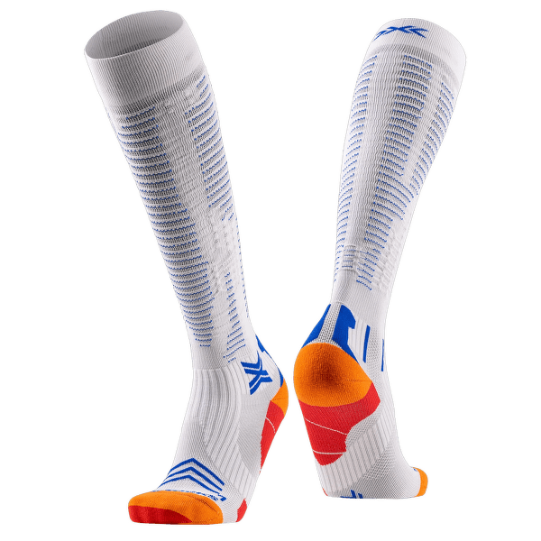 Șosete pentru genunchi X-Bionic X-SOCKS RUN EXPERT EFFEKTOR OTC WHITE/ORANGE/TWYCE BLUE